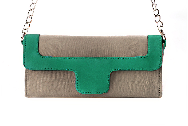 Emerald green dress clutch for women - Florence KOOIJMAN
